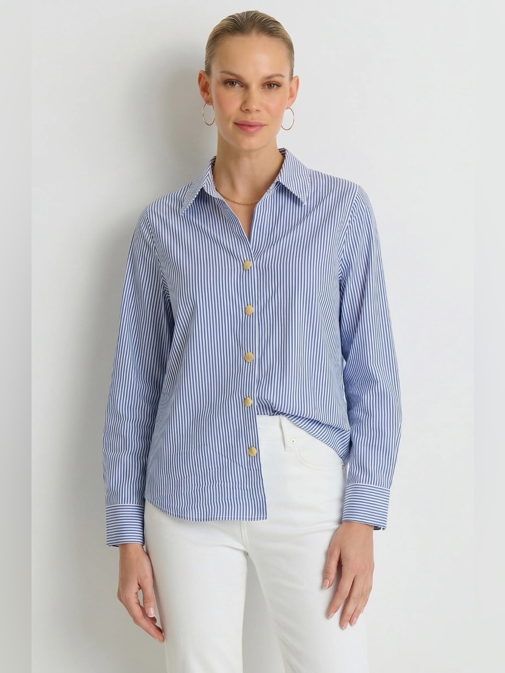 JASMINE SHIRT - BLUE STRIPE NWT